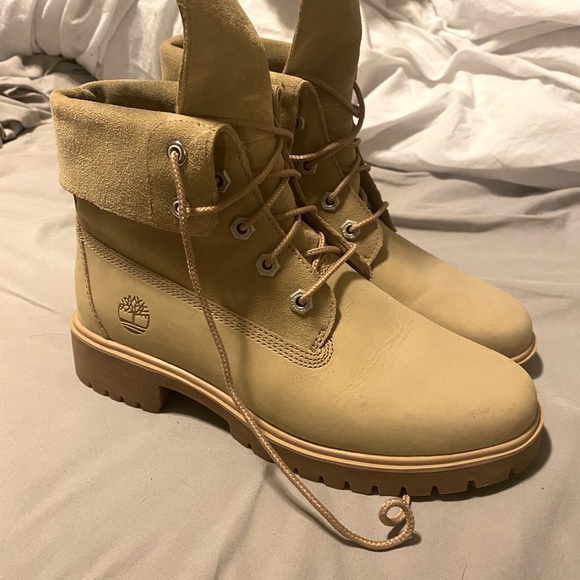 sand colored timberland boots